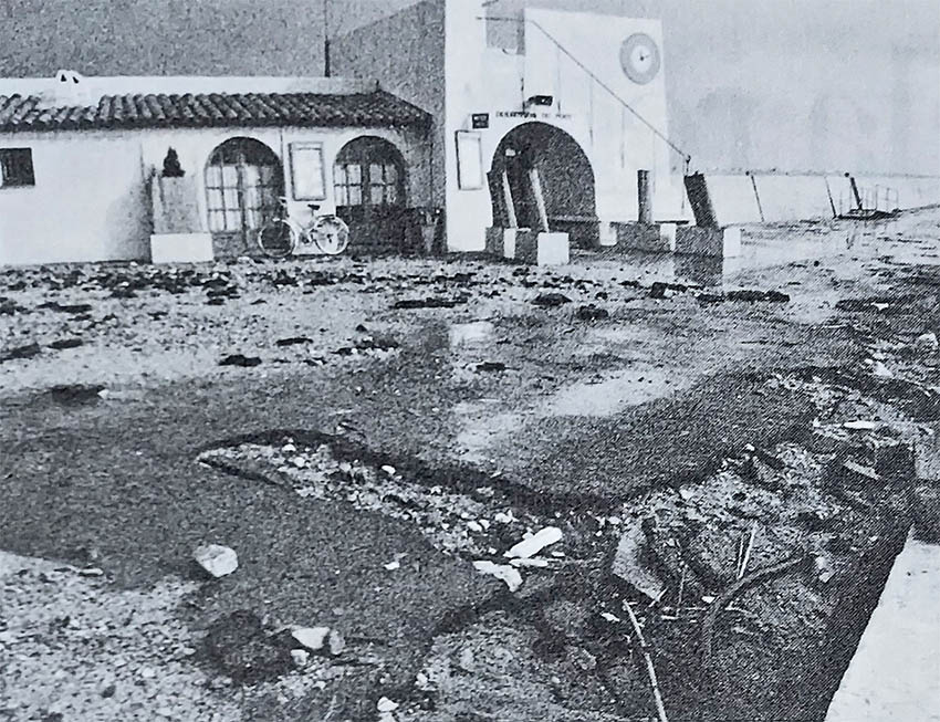 Intemp�ries en avril 1986