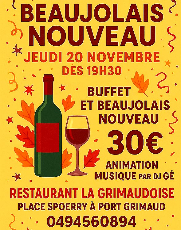Beaujolais nouveau  la Grimaudoise