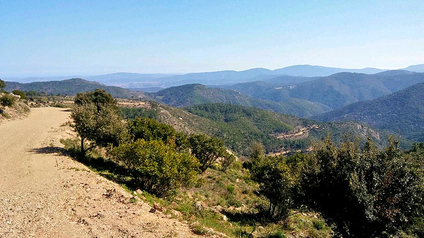 La piste du Val de Gilly  Grimaud