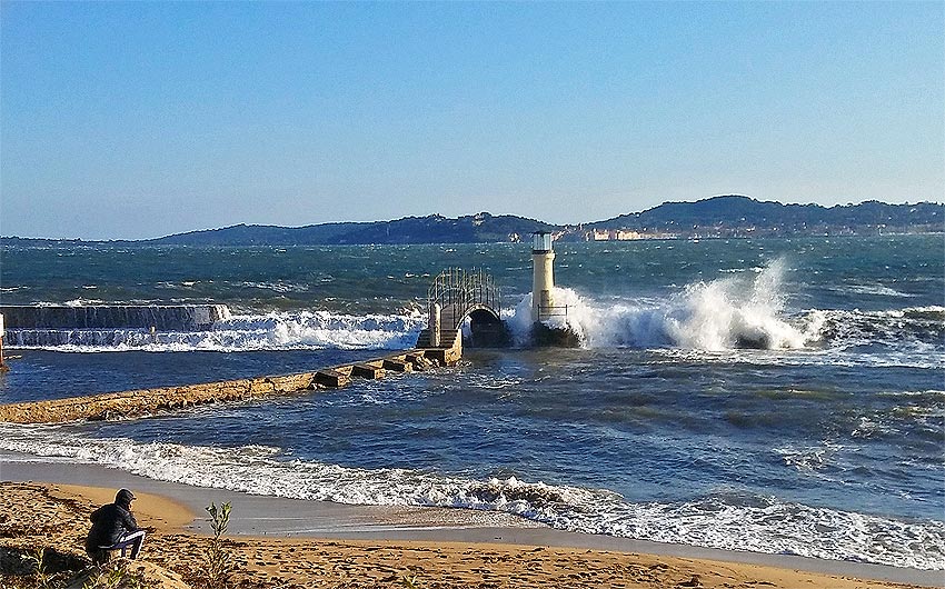 Tempete sur Port Grimaud