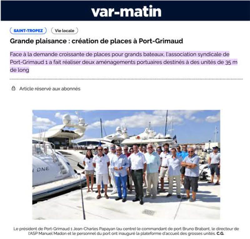Var-Matin de septembre 2018