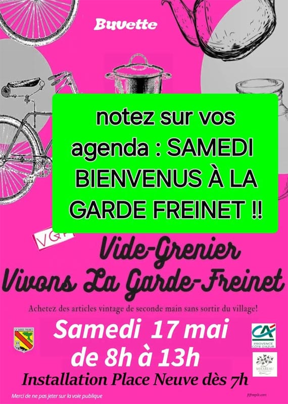 Vide greniers  la Garde Freinet