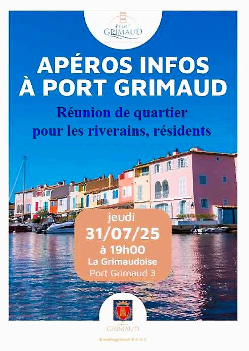 Aperos infos  la Grimaudoise, Port Grimaud 2