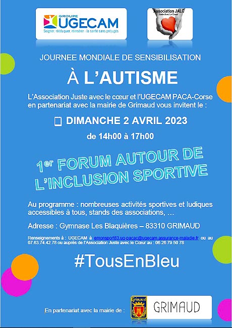 1er Forum de l'inclusion sportive pour les enfants en situation de handicap.