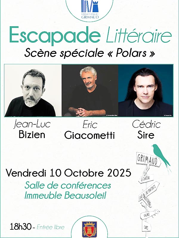 Escapade  litéraire à GRIMAUD