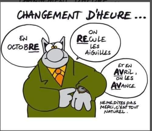 Changement d'heure