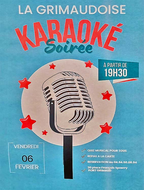 Karaoke a La Grimaudoise Port-Grimaud