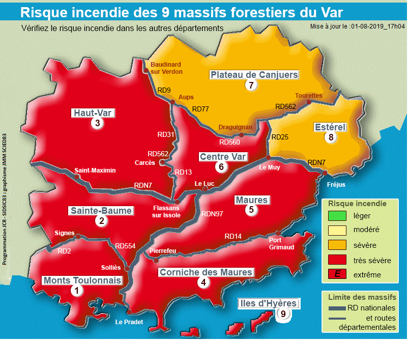 Cartes des massifs