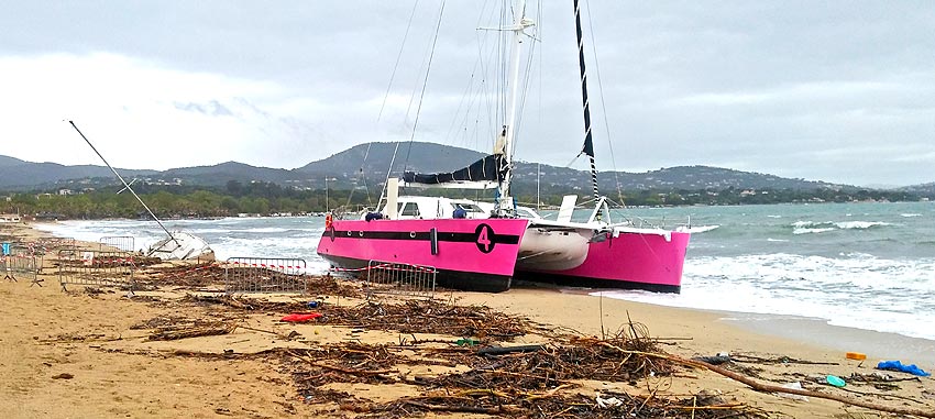 Naufrage a Port Grimaud