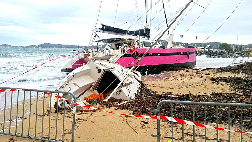 Naufrage a Port Grimaud