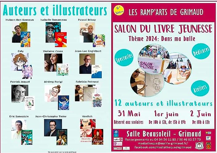 Salon du livre jeunesse a Grimaud