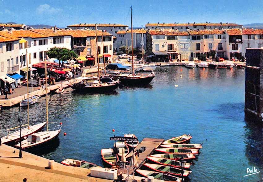 carte postale port grimaud