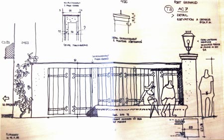 croquis de l'architecte...