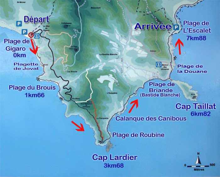 Sentier littoral Cap Lardier